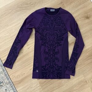 Athleta Purple Essence Twist Long Sleeve Top